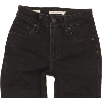 Levi's 721 Women Black Skinny Slim Stretch Jeans W23 L28