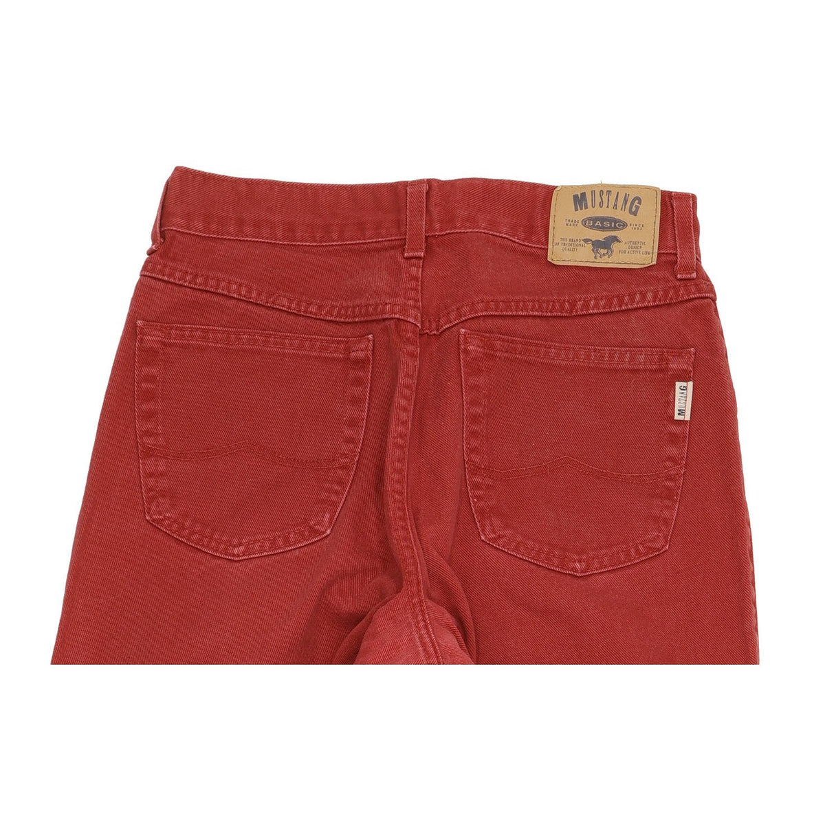 Mustang Men Red Tapered Relaxed Jeans W31 L33