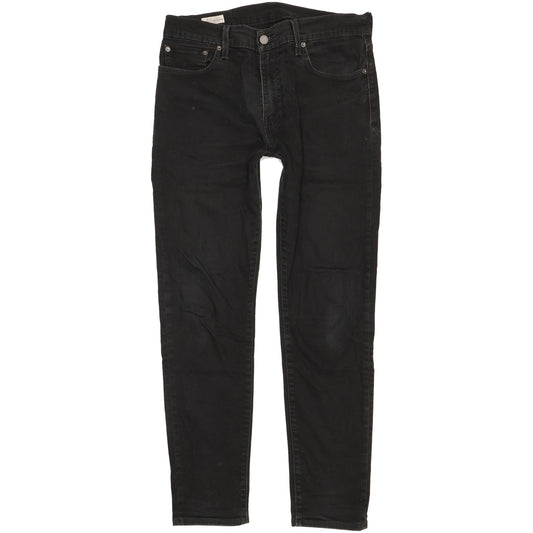 Levi's 512 Men Black Tapered Slim Stretch Jeans W32 L31
