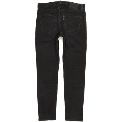 Levi's 512 Men Black Tapered Slim Stretch Jeans W32 L31