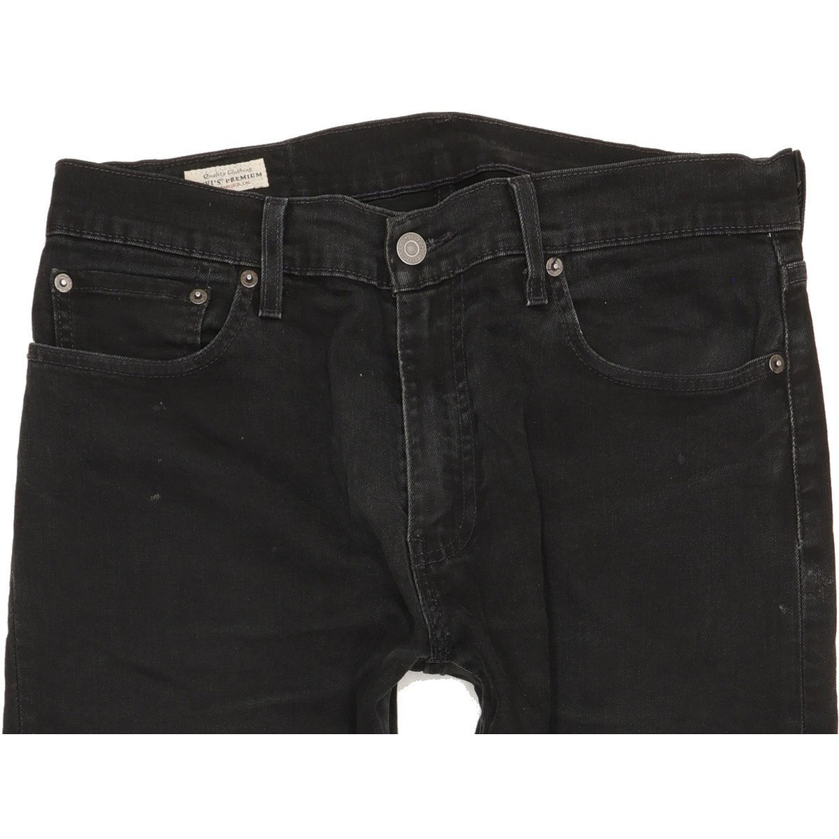 Levi's 512 Men Black Tapered Slim Stretch Jeans W32 L31