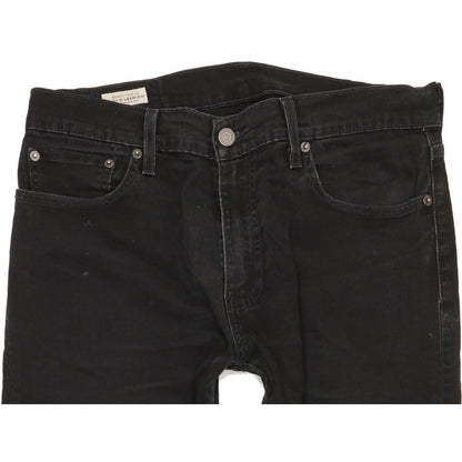 Levi's 512 Men Black Tapered Slim Stretch Jeans W32 L31