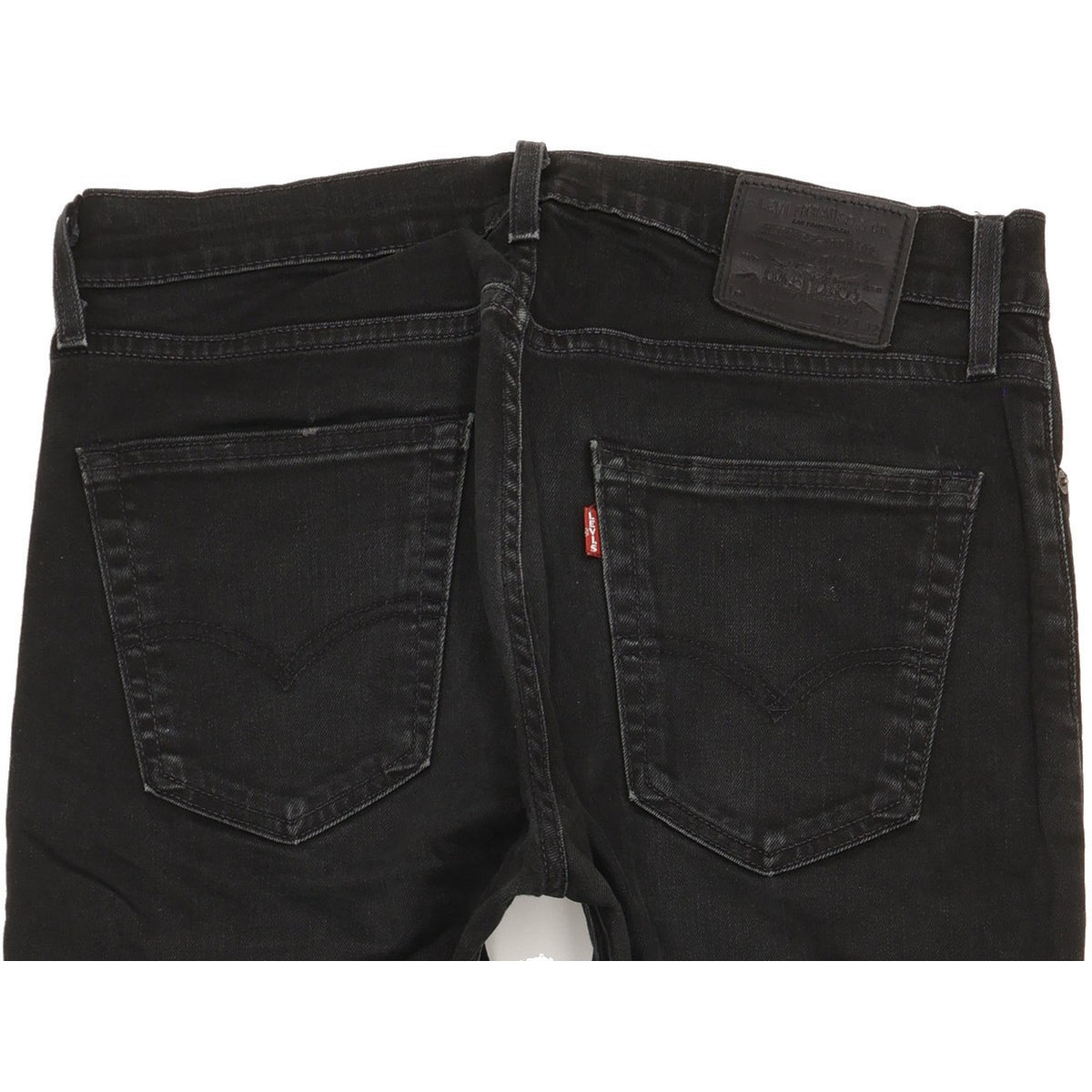 Levi's 512 Men Black Tapered Slim Stretch Jeans W32 L31