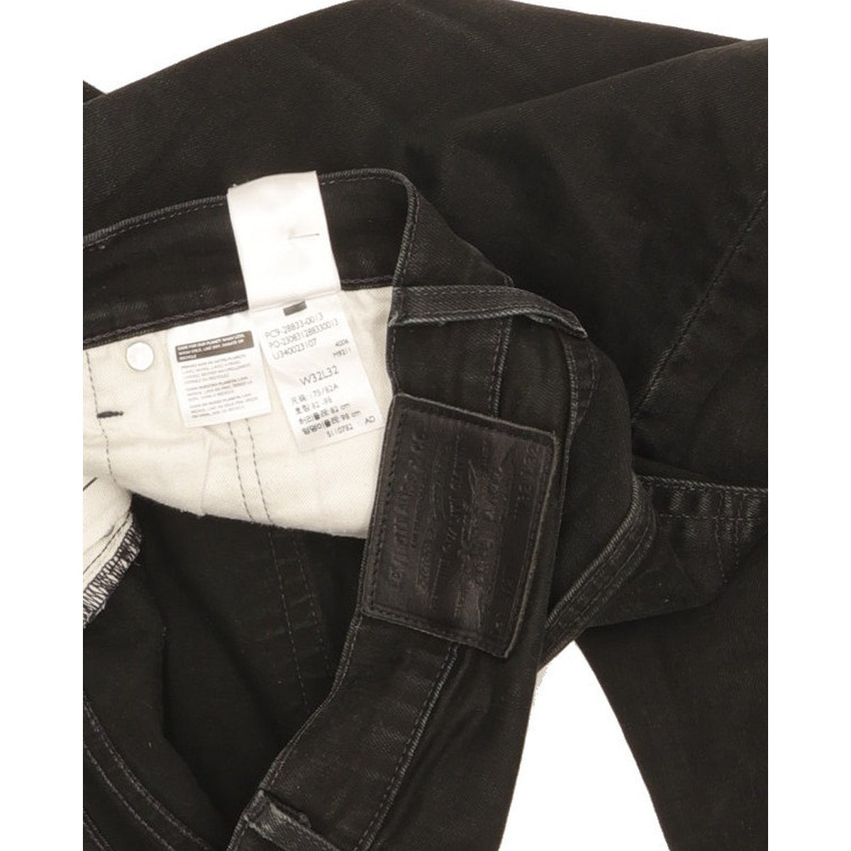 Levi's 512 Men Black Tapered Slim Stretch Jeans W32 L31