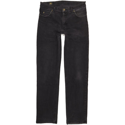Lee Brooklyn Men Black Straight Regular Stretch Jeans W33 L34