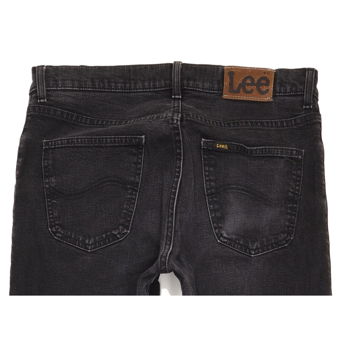 Lee Brooklyn Men Black Straight Regular Stretch Jeans W33 L34