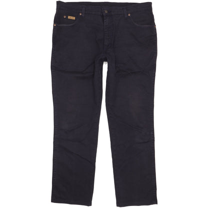Wrangler Texas Men Navy Straight Regular Stretch Jeans W40 L31