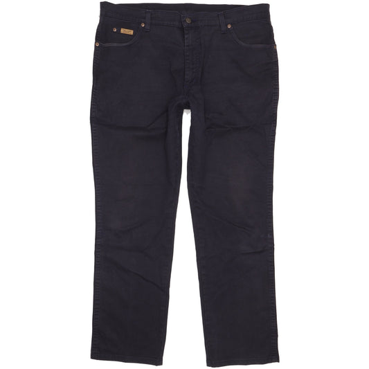 Wrangler Texas Men Navy Straight Regular Stretch Jeans W40 L31