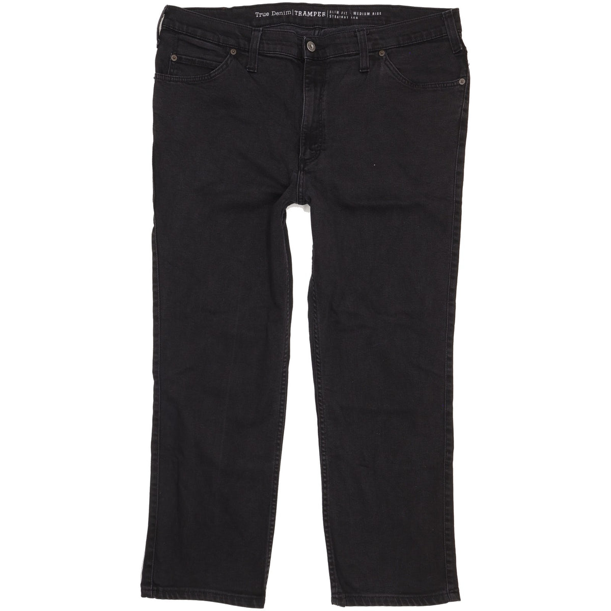 Mustang Tramper Men Black Straight Slim Stretch Jeans W40 L27
