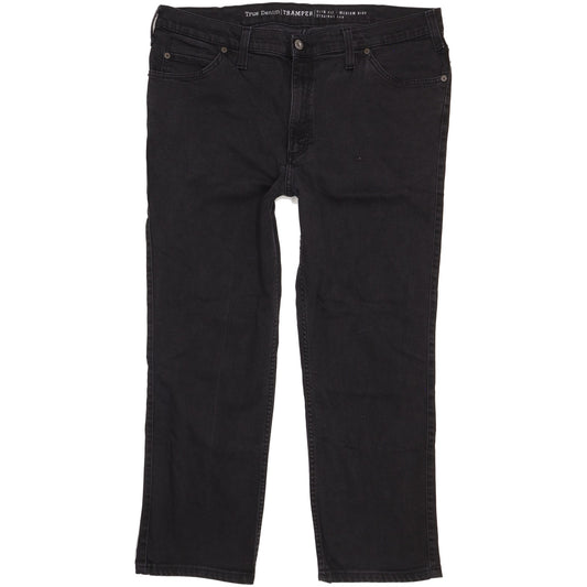 Mustang Tramper Men Black Straight Slim Stretch Jeans W40 L27