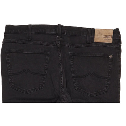 Mustang Tramper Men Black Straight Slim Stretch Jeans W40 L27
