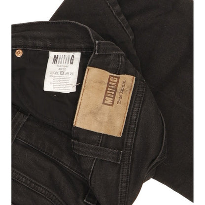 Mustang Tramper Men Black Straight Slim Stretch Jeans W40 L27