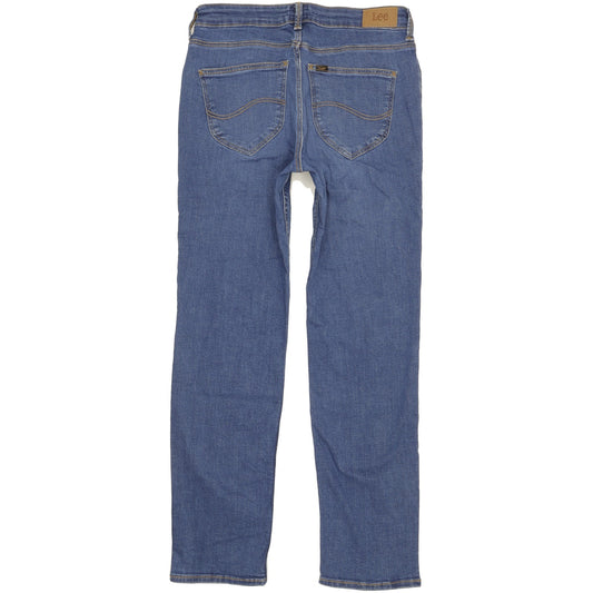 Lee Marion Women Blue Straight Regular Stretch Jeans W30 L30