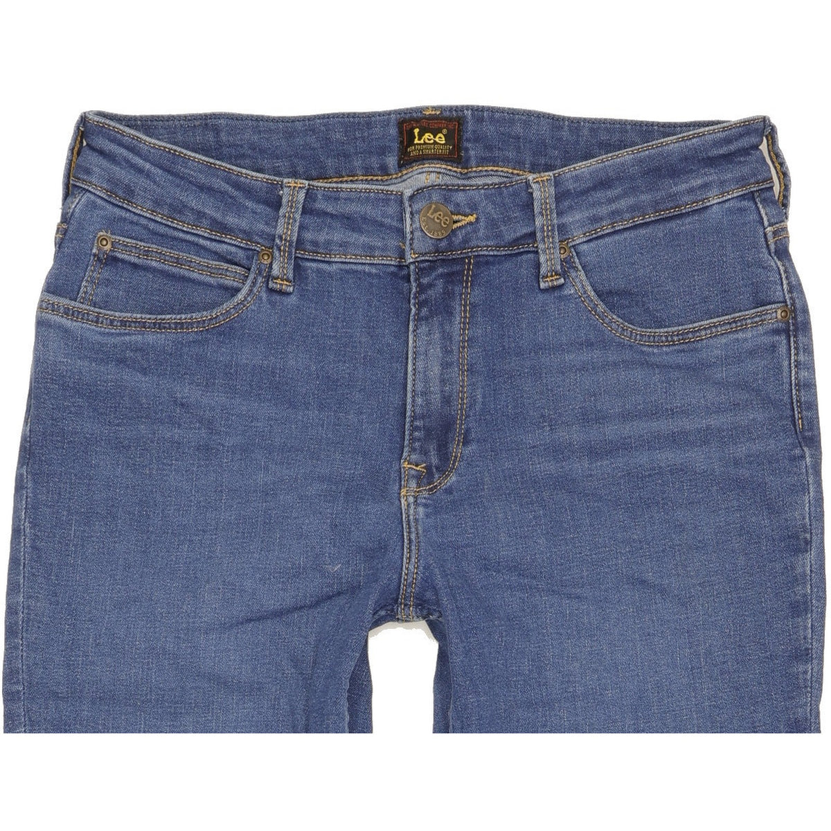 Lee Marion Women Blue Straight Regular Stretch Jeans W30 L30