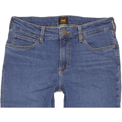 Lee Marion Women Blue Straight Regular Stretch Jeans W30 L30
