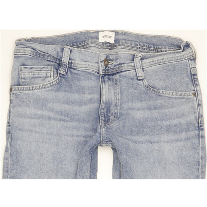 Mustang Oregon Men Blue Straight Slim Stretch Jeans W31 L31