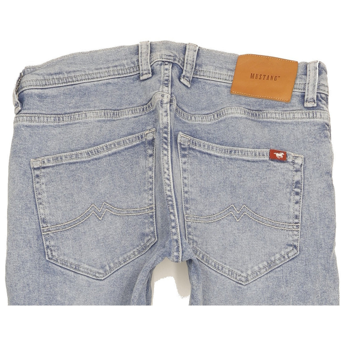Mustang Oregon Men Blue Straight Slim Stretch Jeans W31 L31