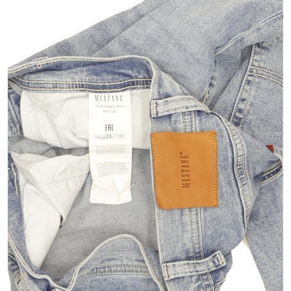 Mustang Oregon Men Blue Straight Slim Stretch Jeans W31 L31