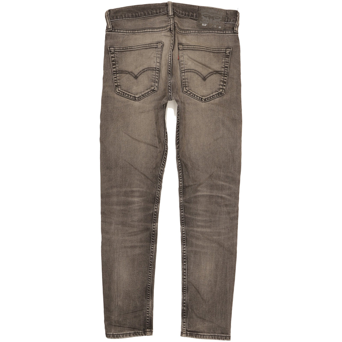 Levi's 512 Men Grey Tapered Slim Stretch Jeans W31 L29