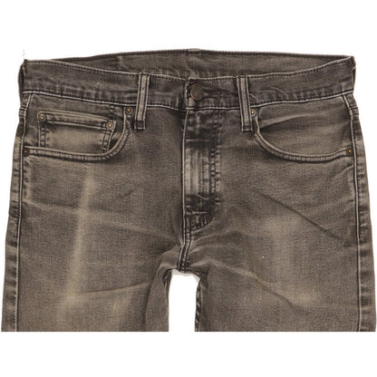 Levi's 512 Men Grey Tapered Slim Stretch Jeans W31 L29