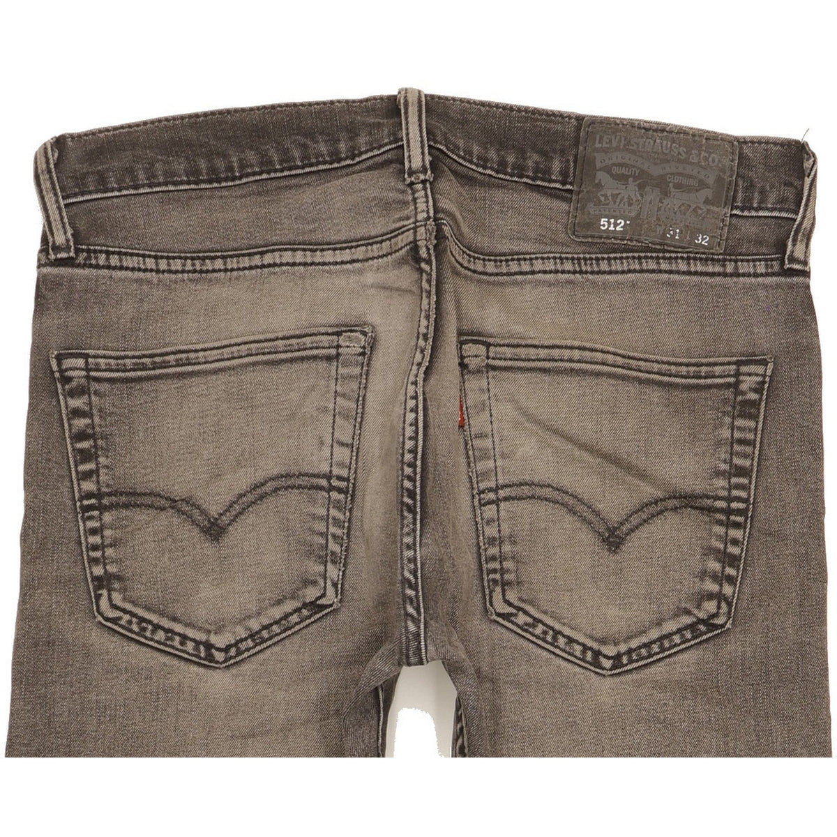 Levi's 512 Men Grey Tapered Slim Stretch Jeans W31 L29