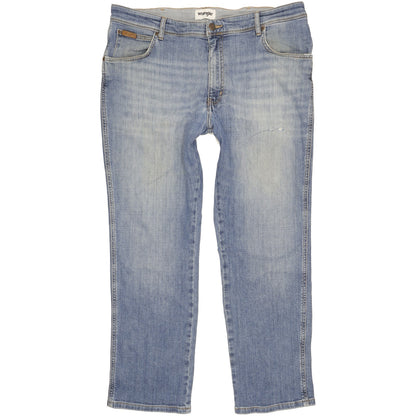 Wrangler Texas Men Blue Straight Regular Stretch Jeans W38 L29