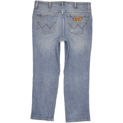 Wrangler Texas Men Blue Straight Regular Stretch Jeans W38 L29