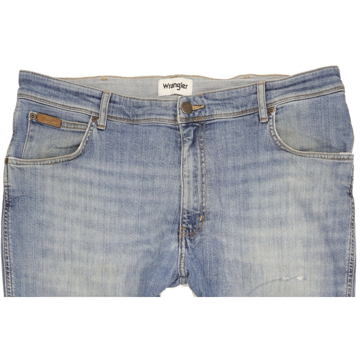 Wrangler Texas Men Blue Straight Regular Stretch Jeans W38 L29