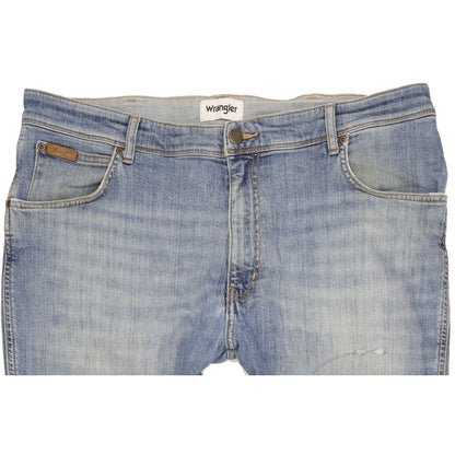 Wrangler Texas Men Blue Straight Regular Stretch Jeans W38 L29