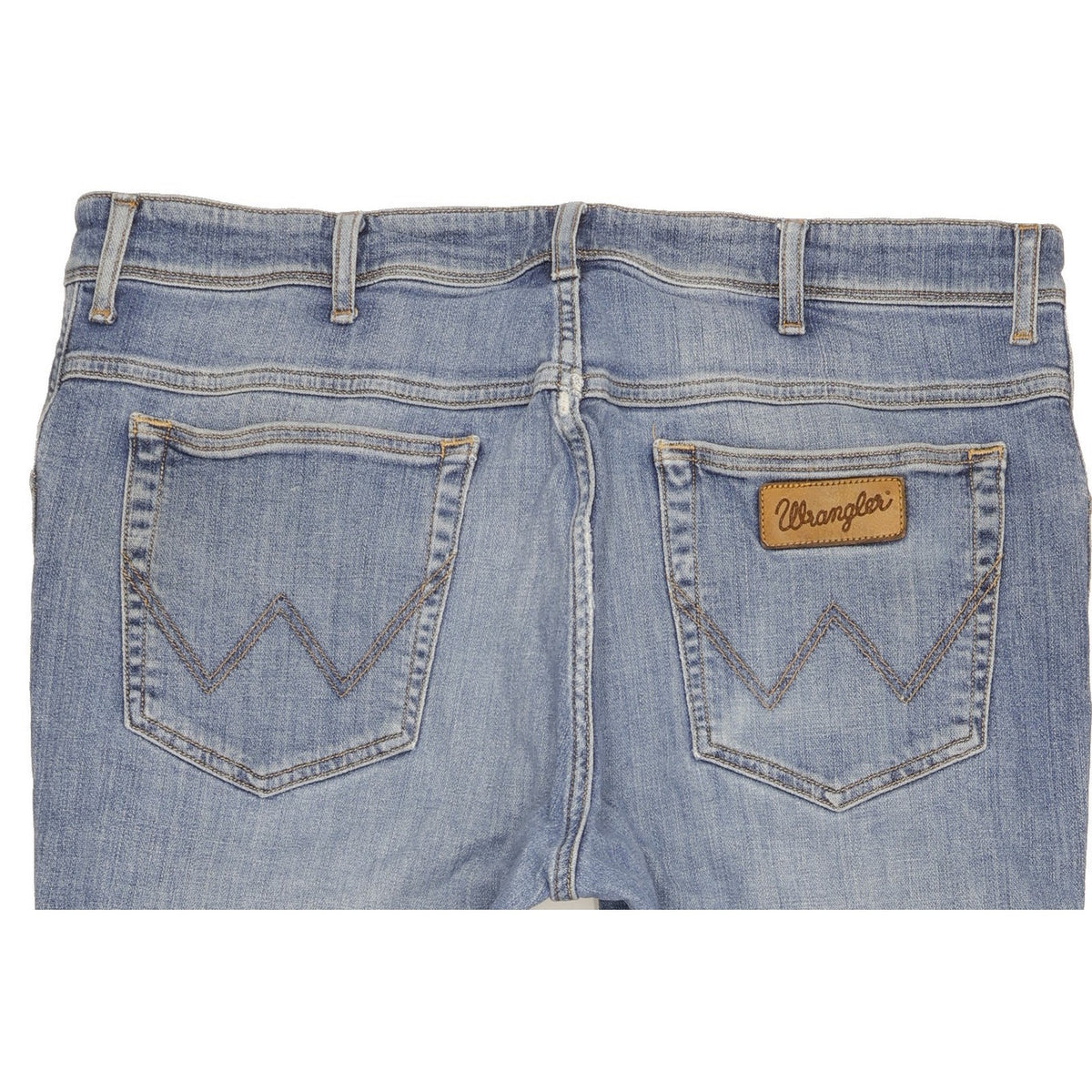 Wrangler Texas Men Blue Straight Regular Stretch Jeans W38 L29