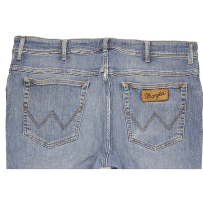 Wrangler Texas Men Blue Straight Regular Stretch Jeans W38 L29
