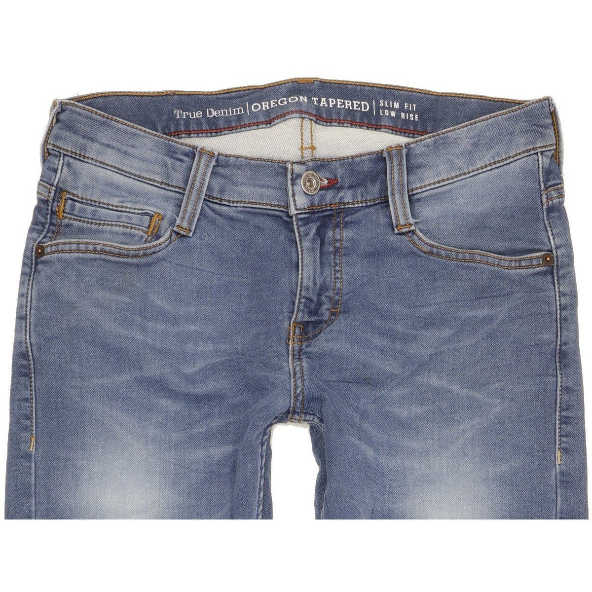 Mustang Oregon Men Blue Tapered Slim Stretch Jeans W30 L31
