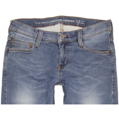 Mustang Oregon Men Blue Tapered Slim Stretch Jeans W30 L31