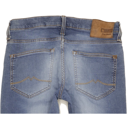 Mustang Oregon Men Blue Tapered Slim Stretch Jeans W30 L31