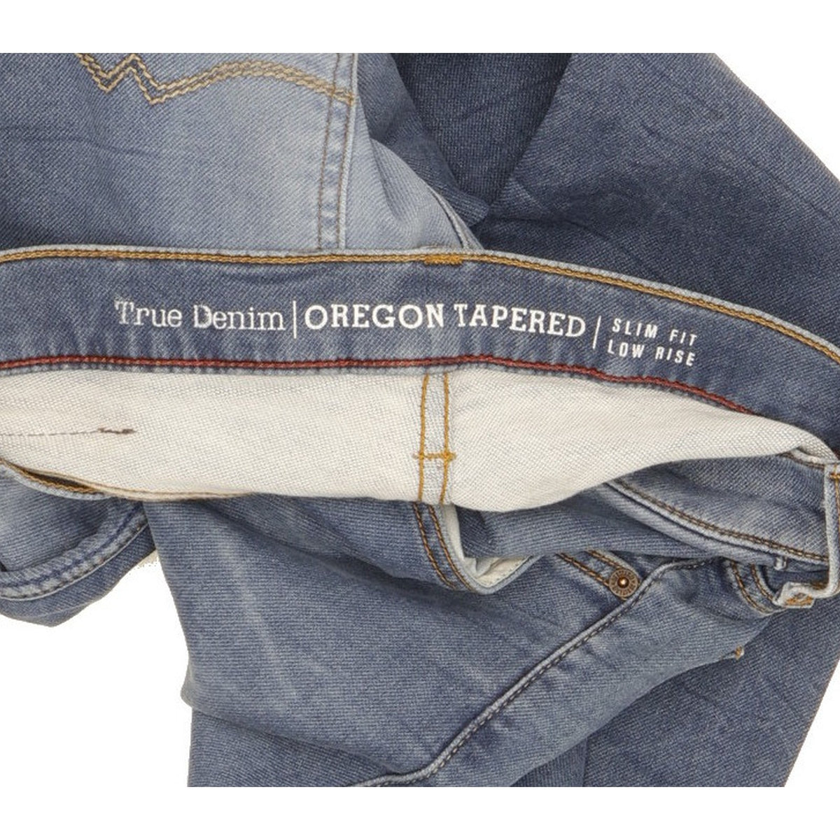 Mustang Oregon Men Blue Tapered Slim Stretch Jeans W30 L31
