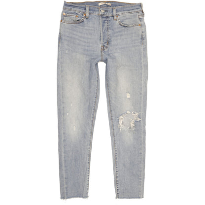 Levi's Wedgie Blue Skinny Slim Stretch Jeans High Waisted W29 L27
