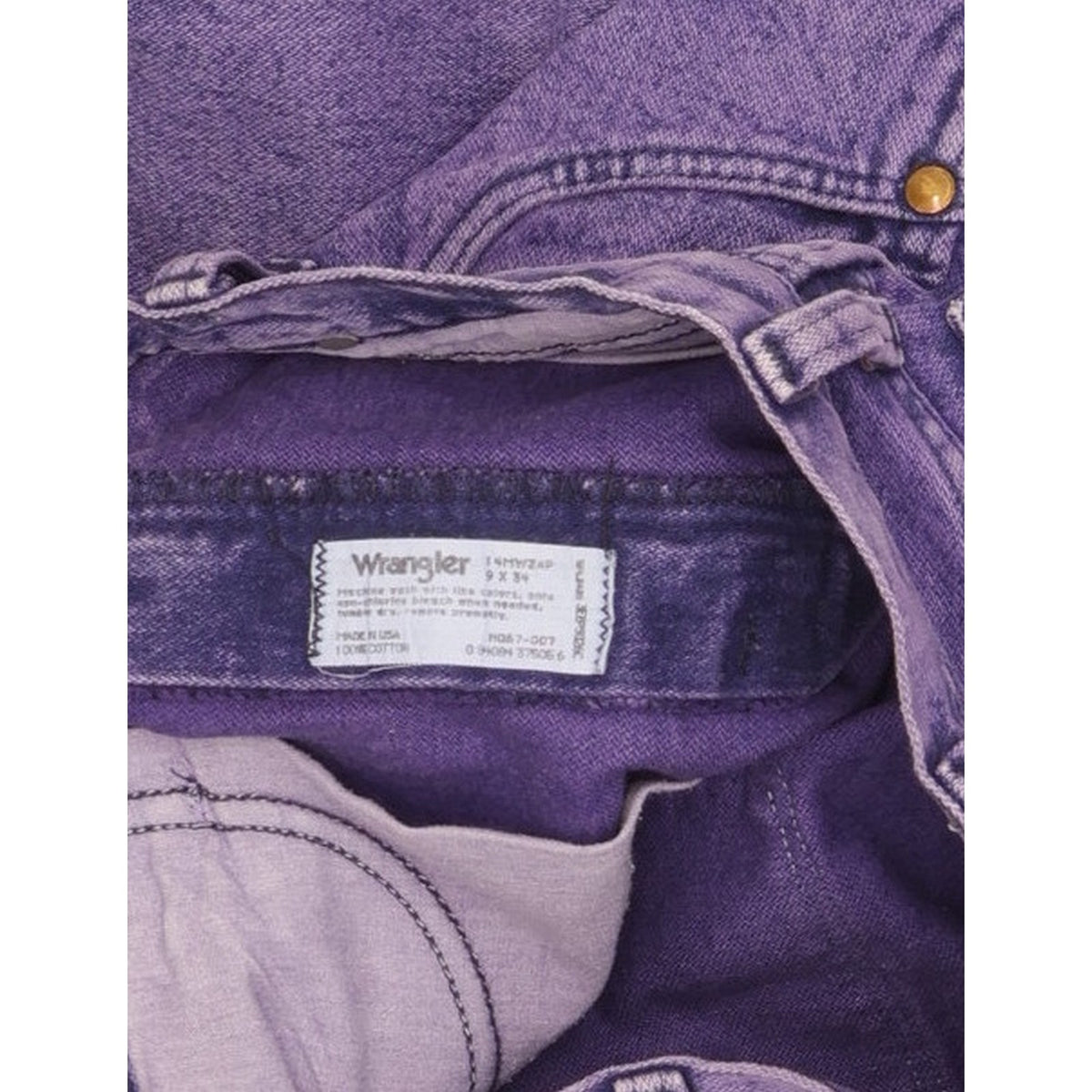 Wrangler Men Purple Straight Regular Jeans W28 L34