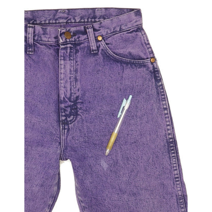 Wrangler Men Purple Straight Regular Jeans W28 L34