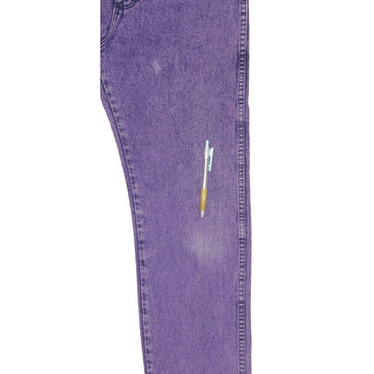 Wrangler Men Purple Straight Regular Jeans W28 L34