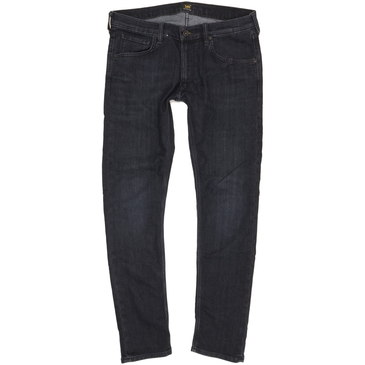 Lee Luke Men Black Skinny Slim Stretch Jeans W33 L30