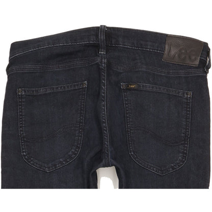 Lee Luke Men Black Skinny Slim Stretch Jeans W33 L30
