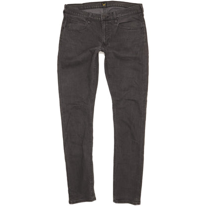 Lee Luke Men Grey Skinny Slim Stretch Jeans W32 L34
