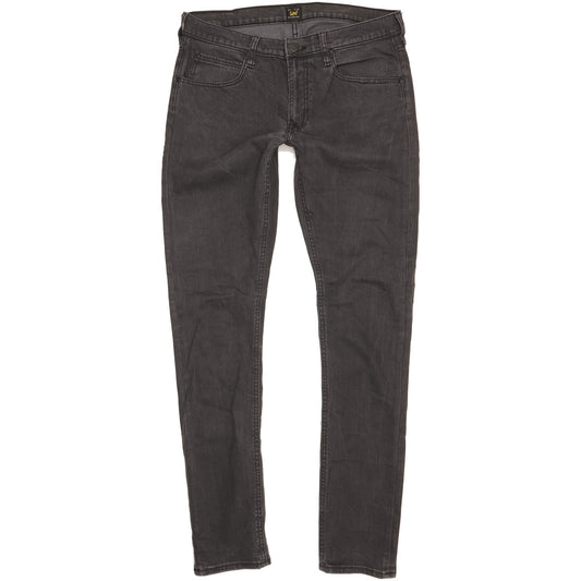 Lee Luke Men Grey Skinny Slim Stretch Jeans W32 L34