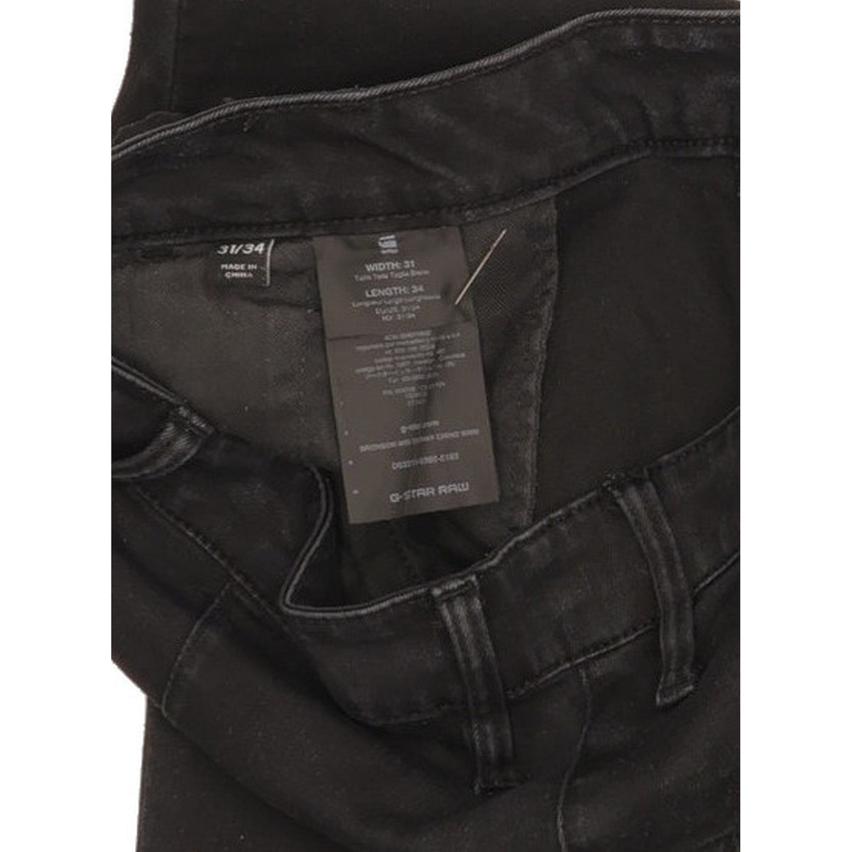 G-Star Bronson Men Black Skinny Slim Chino Stretch Jeans W31 L32