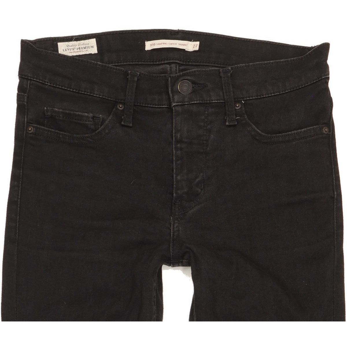 Levi's 310 Shaping Women Black Skinny Slim Stretch Jeans W27 L28
