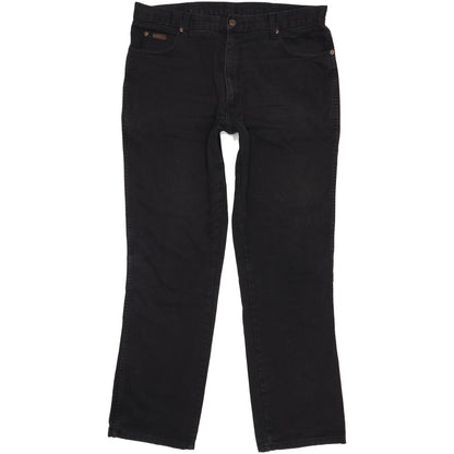 Wrangler Texas Men Black Straight Regular Jeans W38 L32