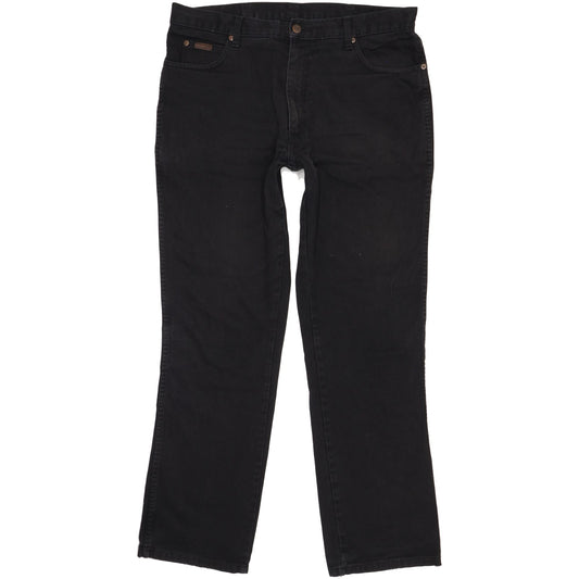 Wrangler Texas Men Black Straight Regular Jeans W38 L32