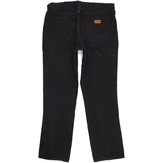 Wrangler Texas Men Black Straight Regular Jeans W38 L32