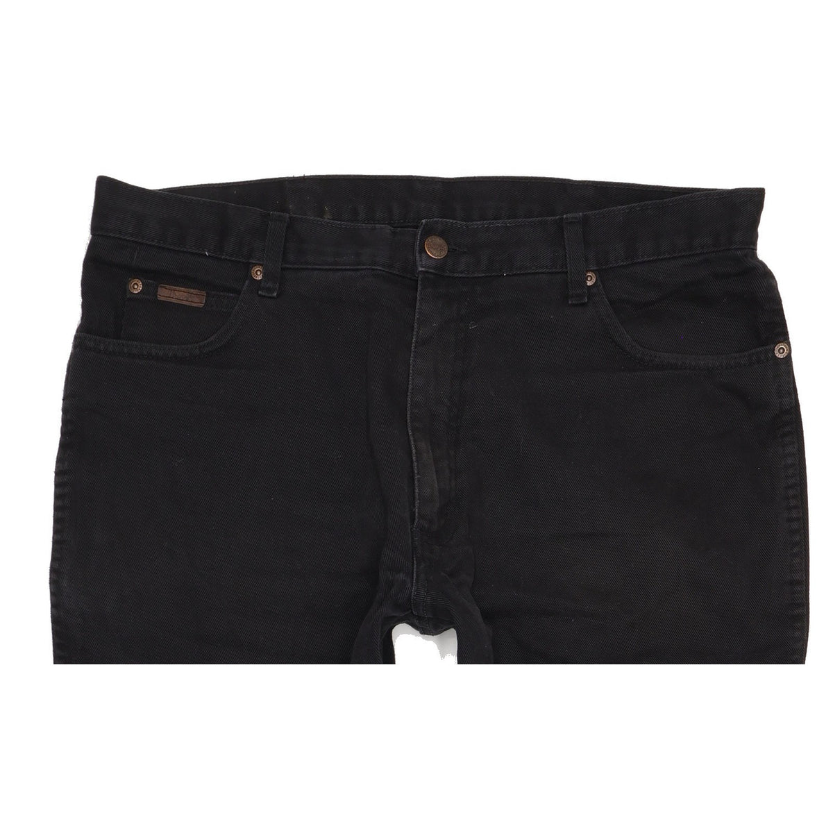Wrangler Texas Men Black Straight Regular Jeans W38 L32