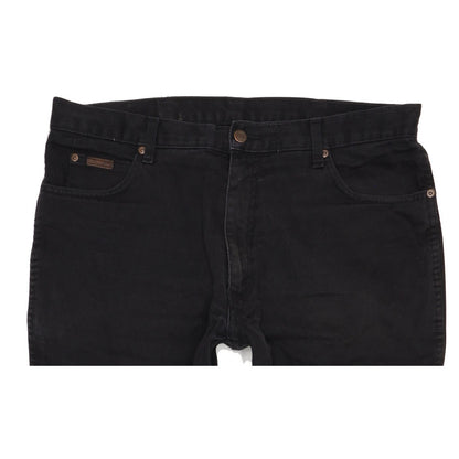 Wrangler Texas Men Black Straight Regular Jeans W38 L32